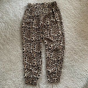 ATM Cheetah Print 100% Silk pants. Size Small